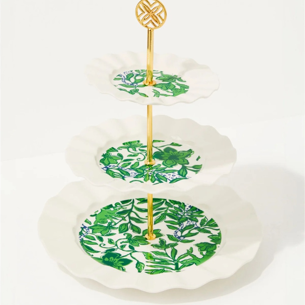 NWT Lilly Pulitzer 3 tier serving tray